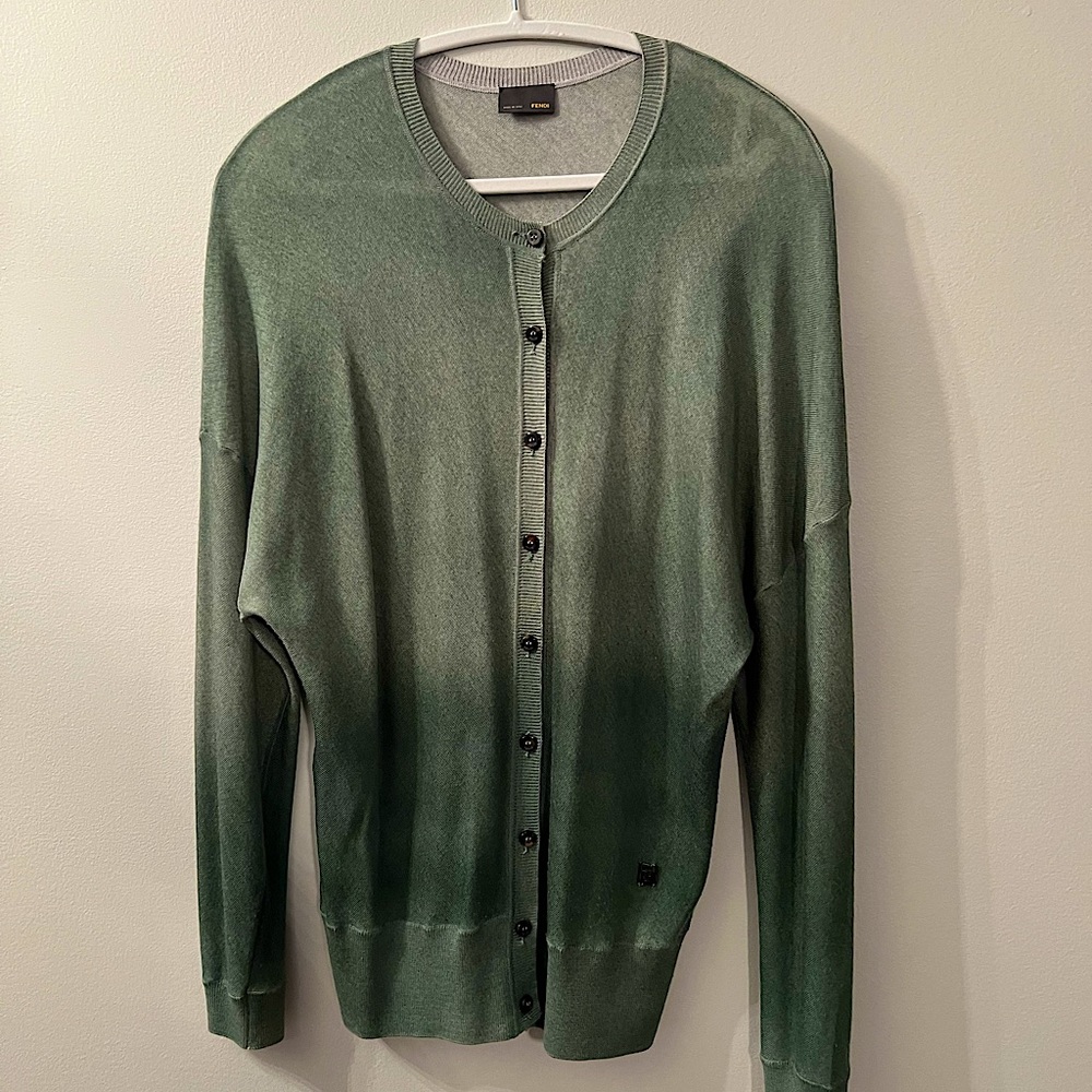Fendi Drop Shoulder Cardigan, Large